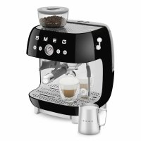 Кофемашина SMEG EGF03BLEU черный, рожковая, эспрессо, встроенная кофемолка
