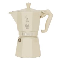 Гейзерная кофеварка Bialetti Moka Express Exclusive Cream 9060, 6 чашек